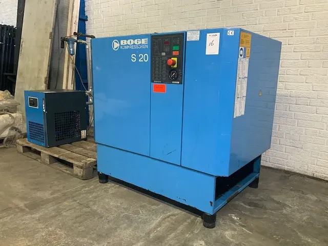 Boge s20 schroefcompressor 15 kw 1999 - afbeelding 1 van  15