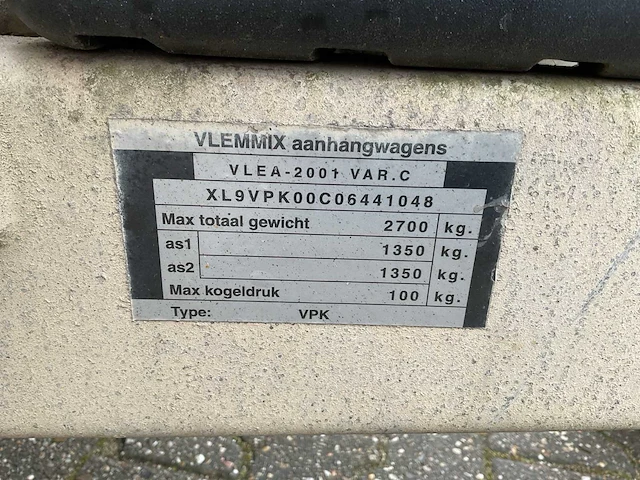 Bolle vpk tandemasser aanhangwagen (wt-sx-94) - afbeelding 6 van  8