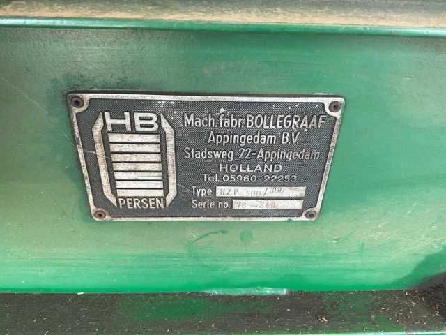 Bollegraaf hzp 500/300 balenpers - afbeelding 4 van  9
