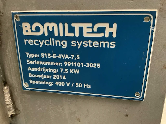 Bomiltech conische ontwaterings schroefpers - afbeelding 8 van  8