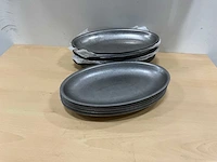 Bon bistro ovale metalen schaaltjes (65x) - afbeelding 1 van  6
