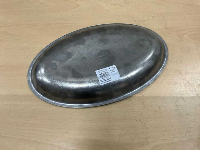Bon bistro ovale metalen schaaltjes (65x) - afbeelding 5 van  6