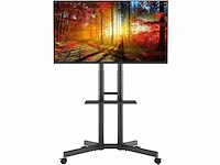 Bontec tv standaard verrijdbaar voor 32-85 inch lcd led plasma tv max vesa 600x400mm