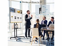 Bontec tv standaard verrijdbaar voor 32-85 inch lcd led plasma tv max vesa 600x400mm - afbeelding 3 van  6