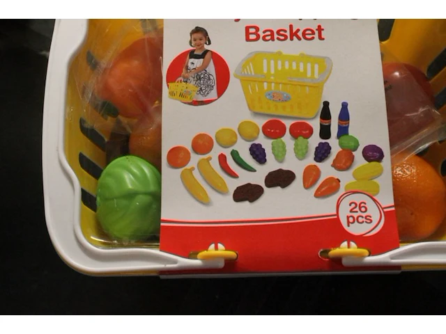 Boodschappen mand met inhoud speelgoed ds h03 - afbeelding 3 van  5
