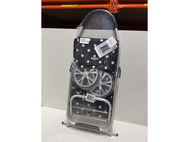 Boodschappentrolley beagles, black/white dots - afbeelding 2 van  2