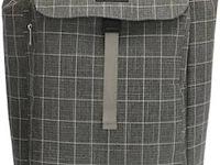 Boodschappentrolley, beagles, grey checkered - afbeelding 1 van  2