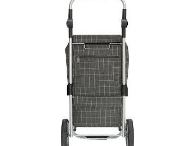 Boodschappentrolley, beagles, grey checkered - afbeelding 2 van  2