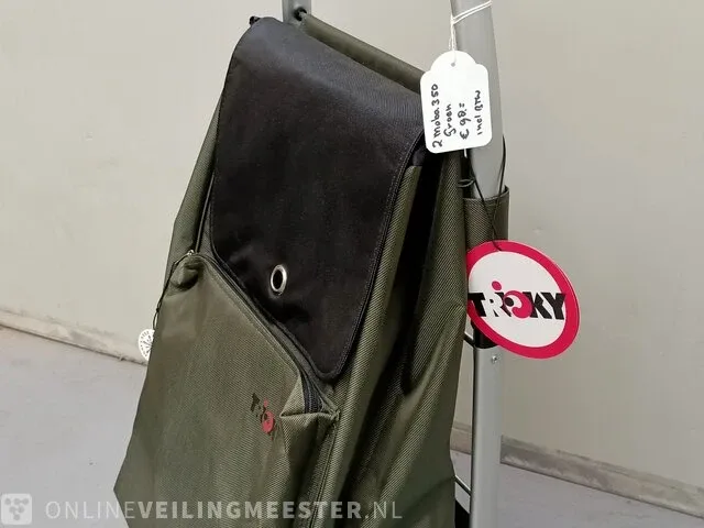 Boodschappentrolley troky, green - afbeelding 3 van  4