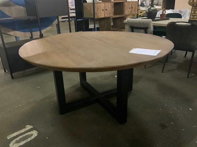 Booming brown eetkamertafel rond 150cm - afbeelding 2 van  4