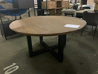 Booming brown eetkamertafel rond 150cm - afbeelding 2 van  4