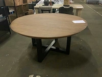 Booming brown eetkamertafel rond 150cm - afbeelding 3 van  4