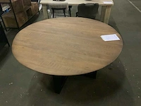 Booming brown eetkamertafel rond 150cm - afbeelding 4 van  4