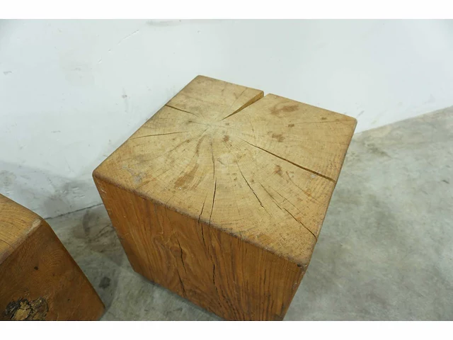 Boomstam bijzettafel (2x) - afbeelding 4 van  4