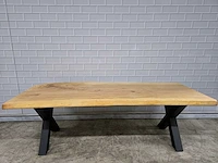 Boomstam eetkamertafel - afbeelding 1 van  6