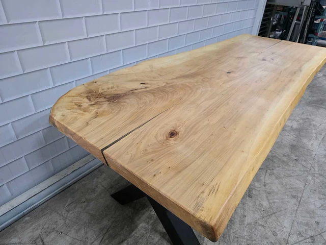 Boomstam eetkamertafel - afbeelding 3 van  6