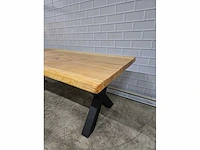 Boomstam eetkamertafel - afbeelding 4 van  6