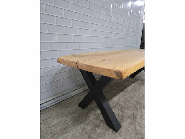 Boomstam eetkamertafel - afbeelding 5 van  6