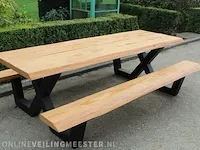 Boomstam picknicktafel - afbeelding 4 van  4