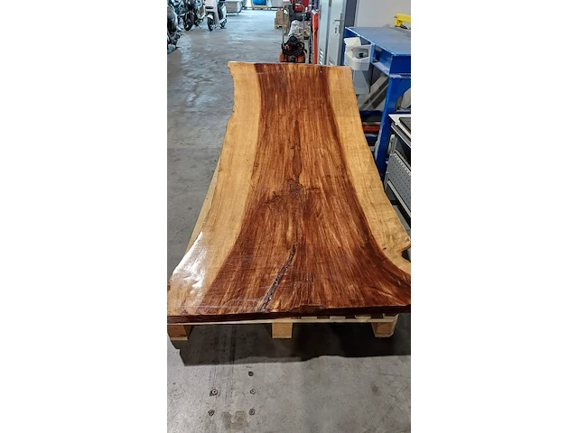 Boomstam tafel 220x100x73 cm epoxy sanderz, 2025 - afbeelding 3 van  3
