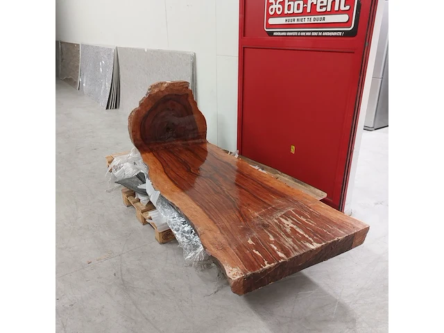 Boomstam tafel l shape tropisch hardhout, 2025 - afbeelding 6 van  12