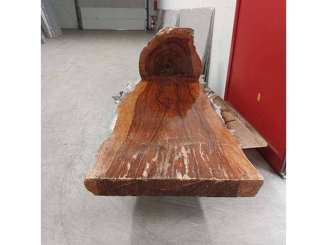 Boomstam tafel l shape tropisch hardhout, 2025 - afbeelding 7 van  12