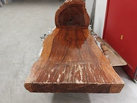 Boomstam tafel l shape tropisch hardhout, 2025 - afbeelding 7 van  12