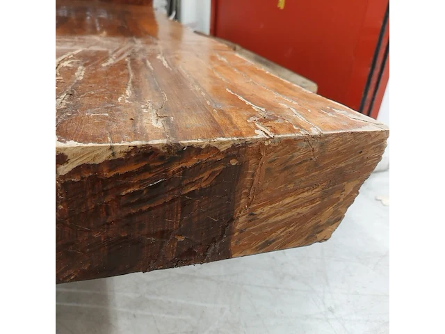 Boomstam tafel l shape tropisch hardhout, 2025 - afbeelding 8 van  12