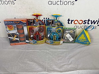 Boomtrix refill trampoline + exocrash bear blue + exocrash rhino red + fallout 76 - xbox one + goliath triominos sunshine blauw 24 stenen - afbeelding 2 van  2