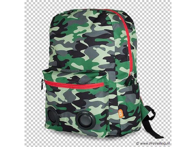 Boomzac rugtas met bluetooth, camouflage - afbeelding 2 van  2