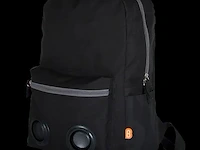 Boomzac rugtas met bluetooth, zwart - afbeelding 2 van  2