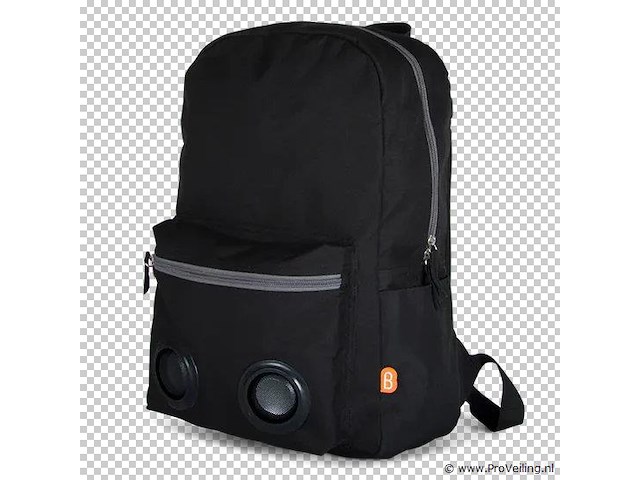 Boomzac rugtas met bluetooth, zwart - afbeelding 2 van  2