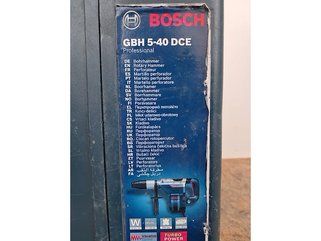 Boor-/breekhamer - 6kg - 230v - sds-max bosch, gbh 5-40 dce, bouwjaar 2015 - afbeelding 6 van  6