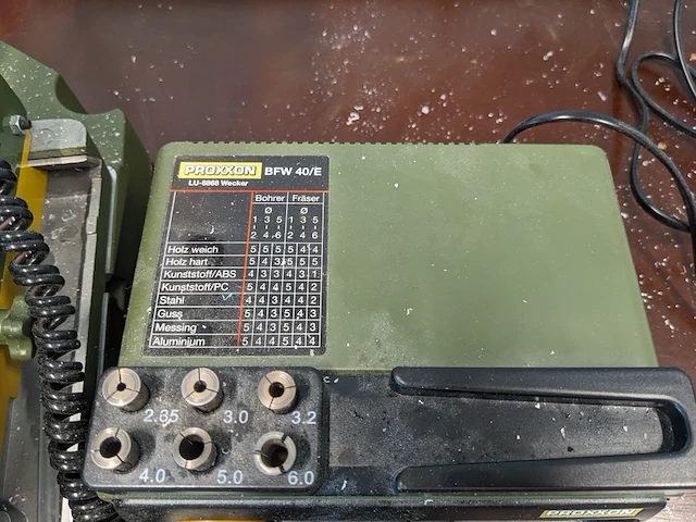 Boor en freesmotor, proxxon, bfw 40/e - afbeelding 7 van  8