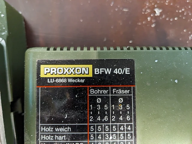 Boor en freesmotor, proxxon, bfw 40/e - afbeelding 8 van  8