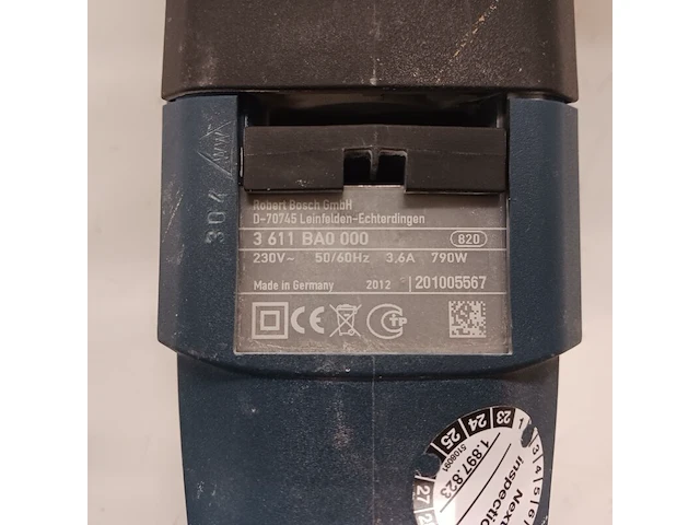 Boorhamer - 3kg - 230v - sds-plus bosch, gbh 2-24 d, bouwjaar 2012 - afbeelding 7 van  7