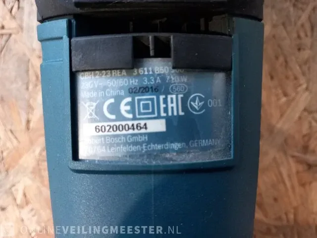 Boorhamer bosch, gbh 2-23 rea, bouwjaar 2016 - afbeelding 8 van  10