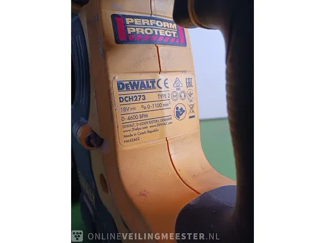 Boorhamer dewalt, dch273 - afbeelding 5 van  8