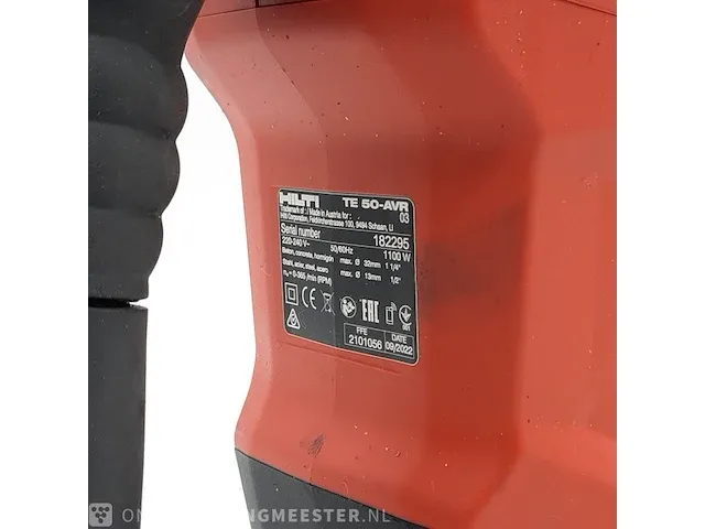 Boorhamer hilti, te-50avr, bouwjaar 2022 - afbeelding 8 van  13