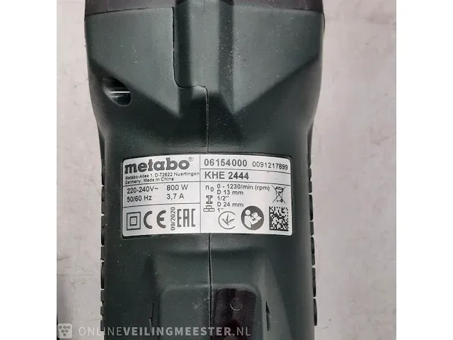 Boorhamer metabo, khe 2444 - afbeelding 5 van  8