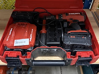 Boormachine in koffer met 2x accu, 1x lader hilti - afbeelding 2 van  4
