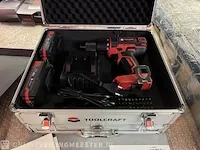Boormachine met lader en 2x accu in koffer toolcraft - afbeelding 1 van  4