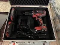 Boormachine met lader en 2x accu in koffer toolcraft - afbeelding 2 van  4