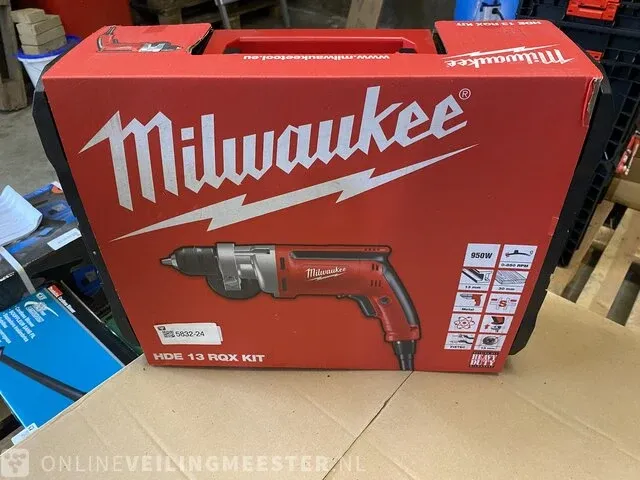 Boormachine milwaukee, hde 13 rox kit - afbeelding 1 van  2