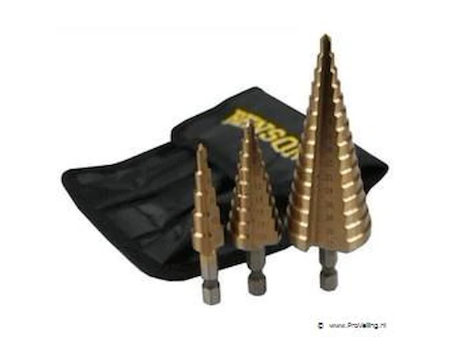 Boorset 3dlg stappen hss jumbo tita - afbeelding 1 van  1
