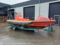 Boot seabear, 23 mk ii jet frv, oranje, bouwjaar 08-1984