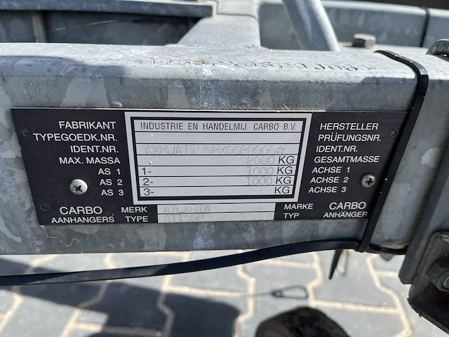 Boottrailer, 2000kg atlanta, at15sp - afbeelding 3 van  12
