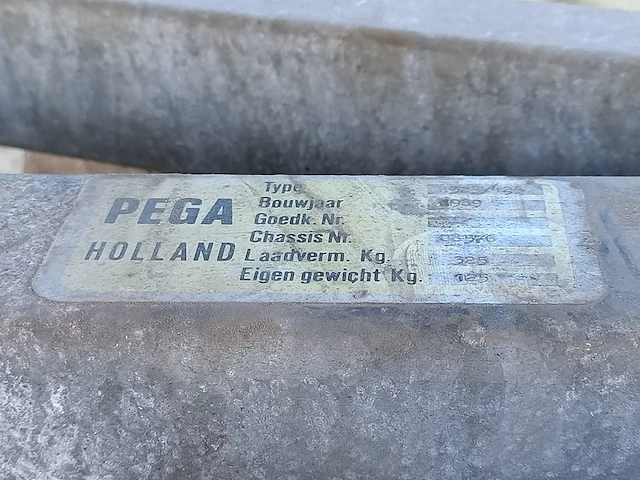 Boottrailer pega , 325/425, bouwjaar 1989 - afbeelding 11 van  14