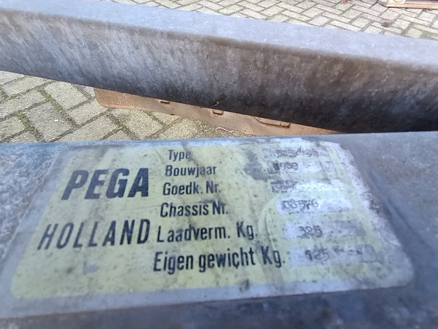 Boottrailer pega , 325/425, bouwjaar 1989 - afbeelding 12 van  14