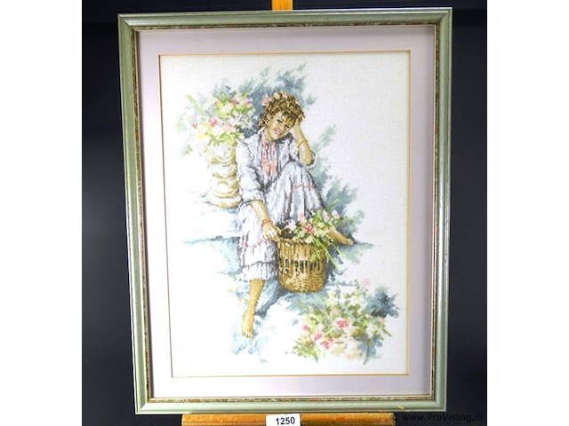 Borduurwerk. gesigneerd - afbeelding 1 van  5